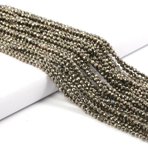 Small Beads Natural Stone Beads Chalcopyrite 2 3mm Section Loose Beads for Jewelry Making Necklace DIY Bracelet Accessories