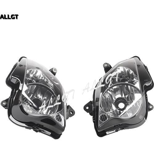 ALLGT Motorcycle Front Headlight Head Lamp Assembly for HONDA VFR800 2002 - 2011 2012 Clear