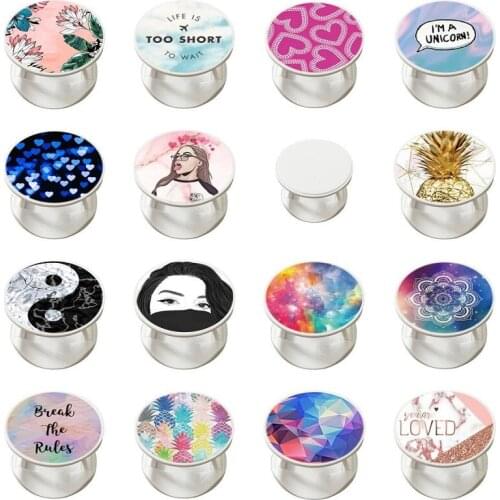 Fashion Marble Finger Grip Ring Holder Stand For Mobile Phone Stand Applicable To Mobile Phones And Tablet