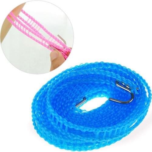 5m Portable Anti-skid Windproof Clothesline Fence-type Clothesline Drying Quilt Clothesline 5m Rope Outdoor Clothesline Tra Y6H7