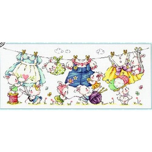 G182 New Style Cross Stitch Set Cross-stitch Kit Embroidery Needlework Craft Packages Cotton Fabric Floss New Designs Home Fun