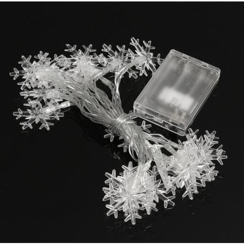 2.5M/5M LED Snowflake String Fairy Lights New Year Xmas Party Wedding Garden Light Lamp Garland Decoration Christmas Lights