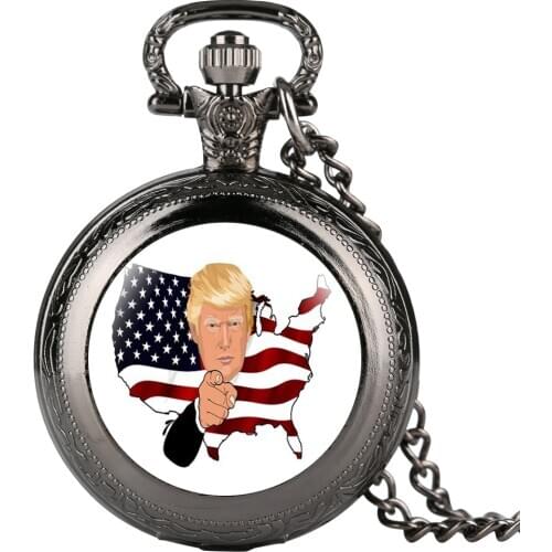 Unique Black Case Cover Quartz Pocket Watch Arabic Numerals Dial Pattern Sign Pendant Clock Necklace for Men reloj de bolsillo