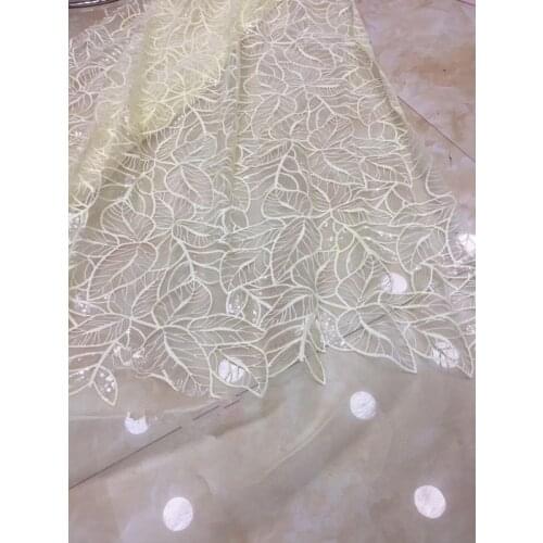 Embroidered Tulle Lace Fabric SYJ-102125 African French Lace Fabric with High Quality