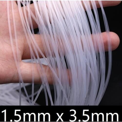 1.5x3.5 Silicone Tubing ID 1.5mm OD 3.5mm Food Grade Flexible Drink Tubing Pipe Temperature Resistance Nontoxic Transparent