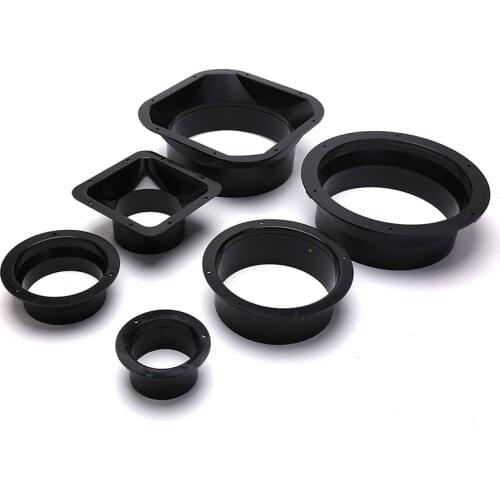 1pc Exhaust Duct Fresh Air System Vent Hardware ABS Round Pipe Flange Seat Aluminum Tube Air Ventilation Hose Connector