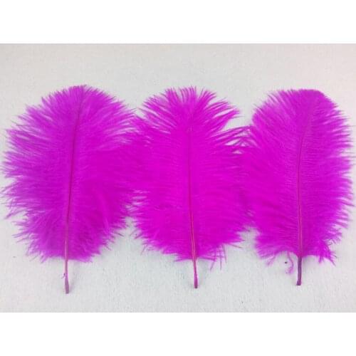 10 pcs quality rose ostrich feathers, 6-8inches / 15-20cm, DIY wedding decorations