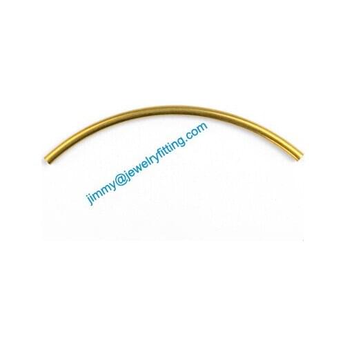 2013 New Jewelry findings Brass Bent Tubing tube spacer tube beads spacer bar for bracelet 2*48mm