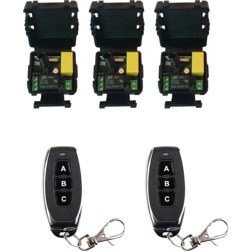 AC 220 V 1 channel RF mini Wireless Remote Control switch 3 Receiver & 2 transmitter light power on/off
