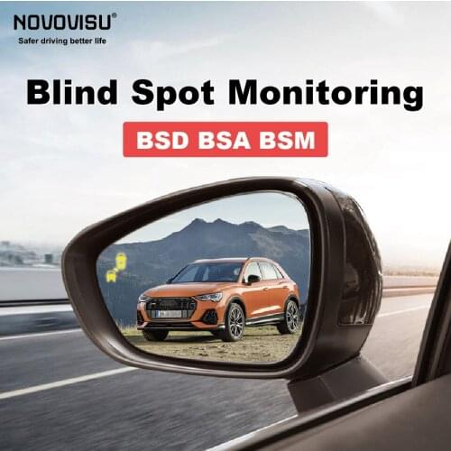 NOVOVISU Car BSD System BSA BSM Blind Spot Detection Driving Warning Safety Radar Alert Mirror For Audi Q3 F3 2018~2019