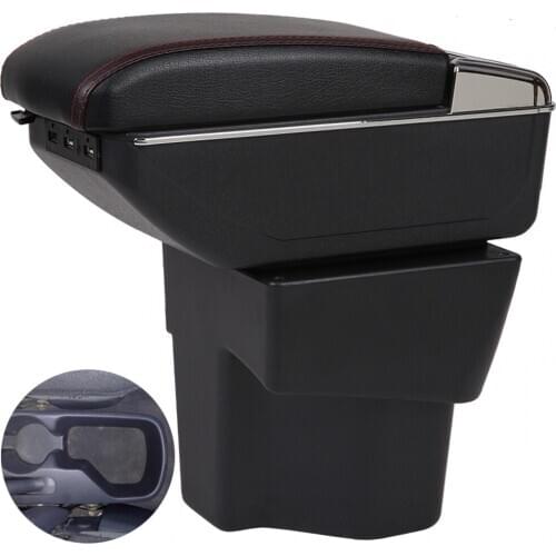 For Kia Rio Armrest Box left-hand drive Rio Car Central Armrest Storage Box cup holder ashtray modification accessories
