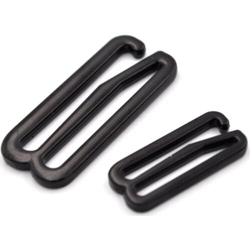 For 25mm 38mm Webbing 10pcs Black Open End Adjustable Hook D Ring For Backpack Luggage Bag Decorate Accessories