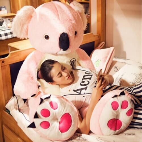 Fancytrader Jumbo Plush Animal Koala Toy Large Stuffed Cartoon Koalas Doll 55'' / 140cm Nice Baby Gift Free Shipping