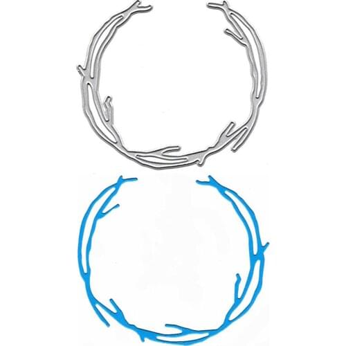 Branch Circle Metal Cutting Dies Scrapbooking DIY Tools and Dies Card Making Template Embossing Folder Paper Craft Handmade Mold