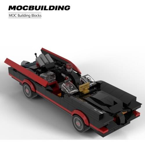 City Sports Car Model Assembly Building Block Bat Car Puzzle MOC Racing Building Block DIY Gift Childrens Boy Inspired Toy Gift