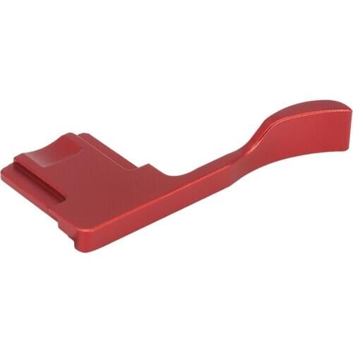 Haoge THB-GR3R Metal Hot Shoe Thumb Up Rest Hand Grip for RICOH GR III GRIII GR3 Camera Red