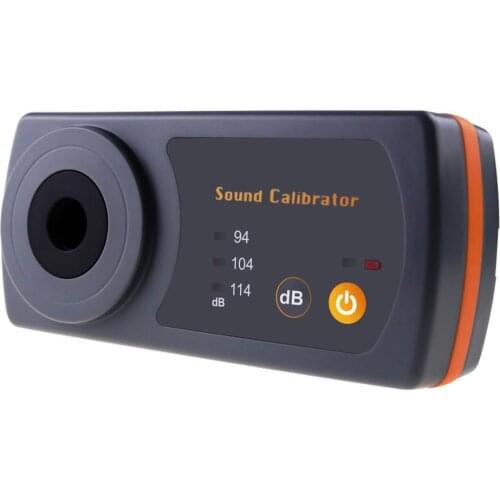 Compact Sound Level Calibrator 114dB / 94dB / 104dB Calibration Level For 1/2" 13.2mm Microphone Size Sound Level Meters