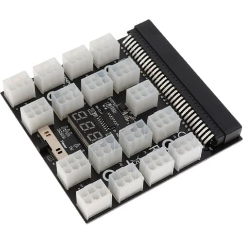 Lovoski Breakout Board For Power Supply GPU Mining 17x 6Pin PCI-e Slots