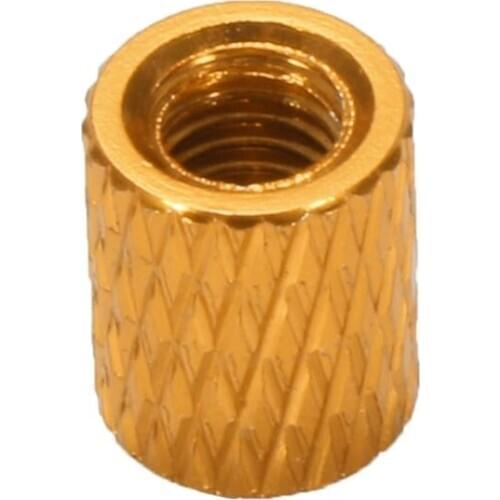 M3AS1 10Pcs M3 6mm Knurled Standoff Aluminum Alloy Anodized Spacer