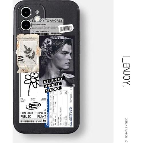 Fashionable Tags Colorful Silicon Case for iPhone 12 Pro Max Back Phone Cover for 12 11 Pro Max X XS XR 8 7 Plus SE 2020