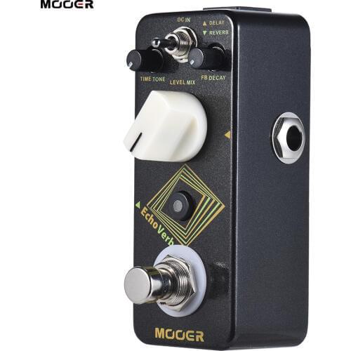 MOOER EchoVerb Digital Delay Reverb Guitar Effect Pedal True Bypass Full Metal Shell