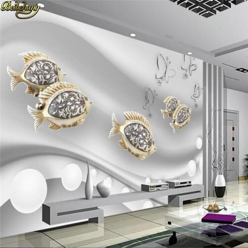 Beibehang papel de parede Custom Photo Wallpaper Mural Fashion Goldfish Jewelry 3D TV Background Wall wall papers home decor