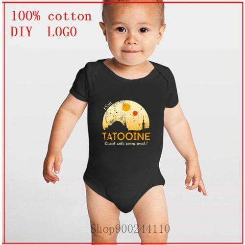 Visit Tatooine printed Baby Bodysuits Summer Bodysuit Newborn cotton funny Body Boy Girl costume short home Toddler Costume