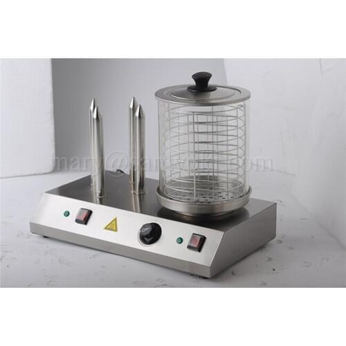 Rolling Hot-Dog Grill Commercial Electric Sausage 4 roller Hot Dog Bread Bun Warmer Sausage Steamer insulation machine