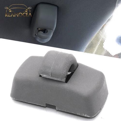 Reamocea 3B0857561B 3B0857561BY20 Gray Sun Visor Hook Clip Bracket Hanger Fit for VW Golf Jetta Passat B5 B6 Polo Seat Beetle