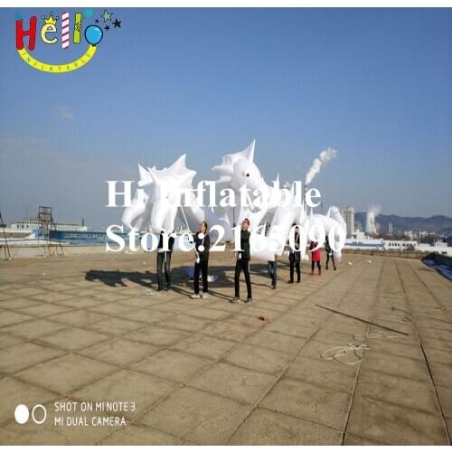 20m long Christmas festival parade decoration walking three head inflatable dragon dance parade puppet costume