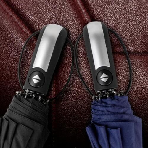 10K three folding automatic umbrella men business gift folding umbrella windproof strong umbrella