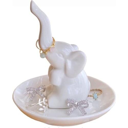 Elephant Gift for Women Wedding Ring Holder Dish Birthday Christmas Bridal Shower Gifts