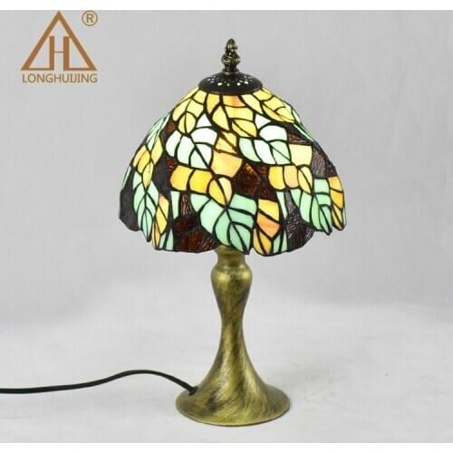 Mediterranean Decor Turkish Mosaic Lamps E27 Stained Glass Lampshade Bedroom Bedside Vintage Table Lamp Light Fixtures