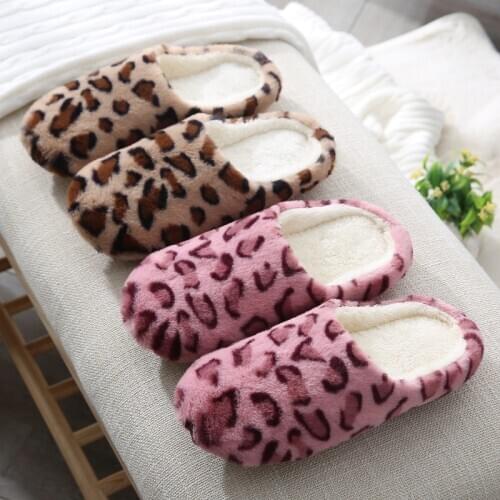 New Women Indoor Slippers Warm Plush Lovers Home Slipper Anti Slip Autumn Winter Shoes Men House Flat Floor Soft Slient Slides