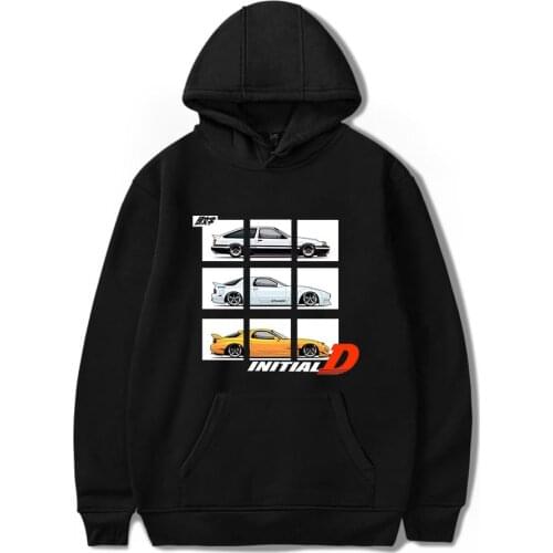 Initial D Hoodie Fashion Print Toyota AE86 Hoodie Nissan R32 Hoodie MAZDA RX-7 FC3S Hoodie Men Women Harajuku Anime Sweatshirt