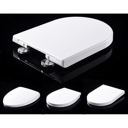 Universal O V U Type Easy clean buffer toilet seat cover,Various styles UF/PP Materials Board Slow-Close toilet seats lid