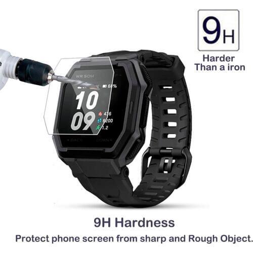 2pcs 2.5D 9H Tempered Glass For Xiaomi Huami AMAZFIT Ares Smartwatch Screen Protector Anti-Scratch Water-proof Clear HD Glass
