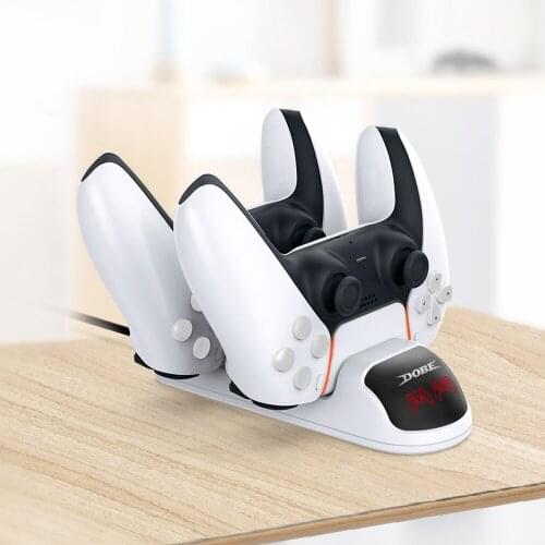 Dual Fast Charger for PS5 Wireless Controller USB 3.1 Type-C Charging Cradle Dock Station for Sony PlayStation5 Joystick Gamepad
