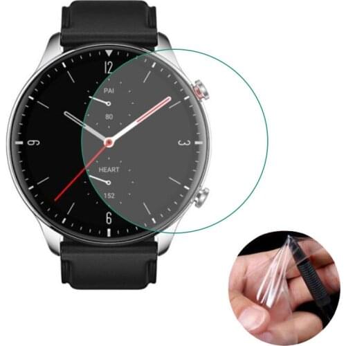 5pcs Soft TPU (Not Glass) Protective Film For Amazfit GTR2/E/GTR 2E Watch Full LCD Screen Protector Cover Smartwatch Protection