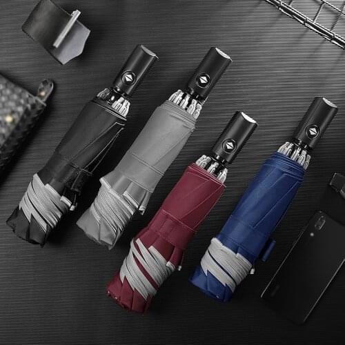 Wind Resistant Folding Automatic Umbrella Rain Women Auto Luxury Big Windproof Umbrellas Rain For Men Automatic Coating Parasol