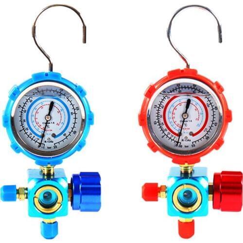 Refrigerant Manifold Gauge Manometer Valves Pressures Gauge Air Conditioner Tool R410a Manometer Valves-40