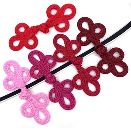 10 Pairs Handmade Chinese Frog Closures Buttons Knot Fastener for Cheongsam Tang Suit Traditional Handcraft Decor Buttons