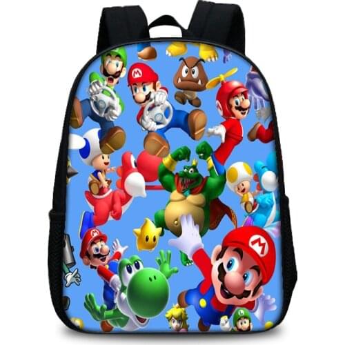 Super Mary Series Super Mario 13 inch Student Backpack super Mary high capacity schoolbag childrens birthday gift