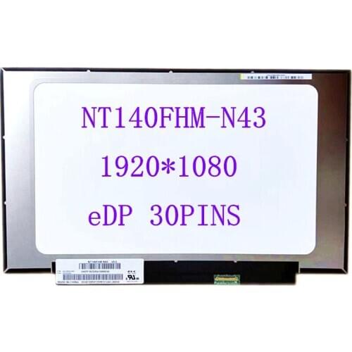 14.0" Laptop NT140FHM-N43 V8.0 LCD screen matrix display panel replacement 1920*1080 NT140FHM N43