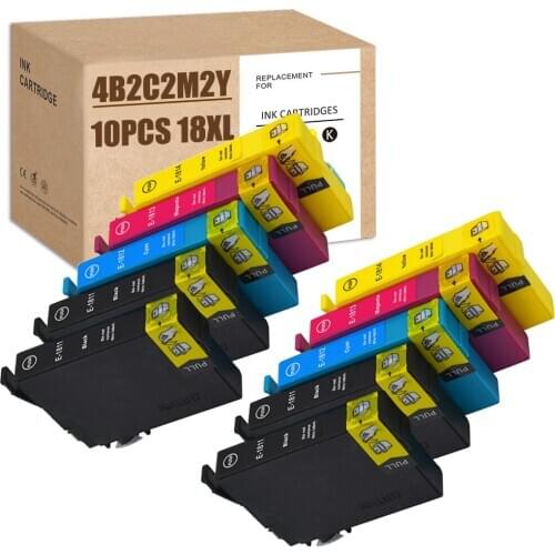 18XL Ink Cartridge for Epson 18 18 XL Compatible for Epson XP 422 Ink XP-422 Ink XP-322 XP-215 XP-205 XP-325 XP-425 XP-315 XP312
