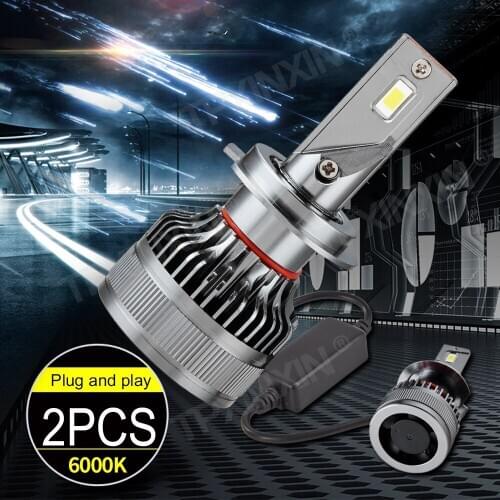 2pcs Headlamp Front Fog Lights H4 H7 Car Headlights LED Bulbs 8000LM 6000K Lamp H1 9005 HB3 9006 HB4 H8 H9 H11 fog lights Bulbs