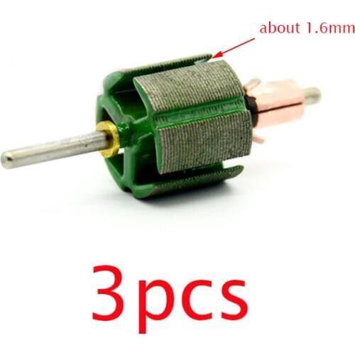 3 Pcs Mini 4WD Car Model Motor Armature Rotor Manual Wraping Components for DIY Models
