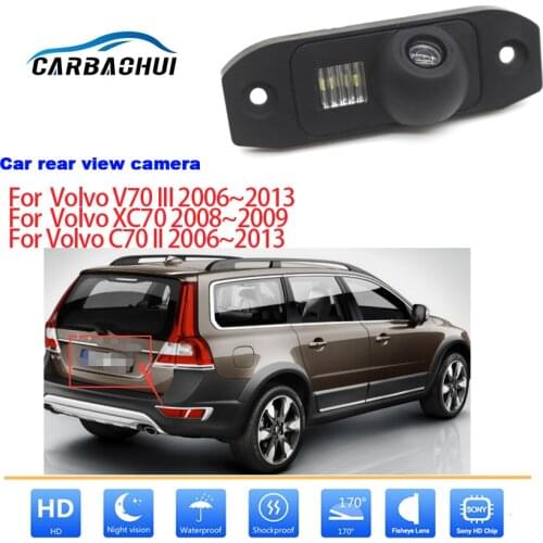Car Rear View Back Up Reverse Parking Camera For Volvo C70 V70 XC70 2008~2020 CCD HD Night Vision Waterproof high quality camera