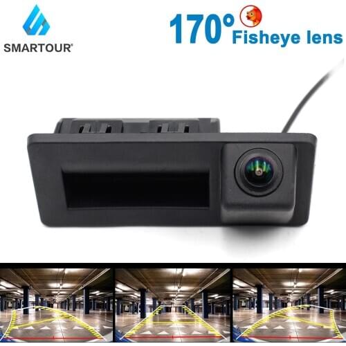 Vehicle Dynamic Trajectory Rear View Camera Trunk Handle Camera For Audi A4 For Volkswagen VW Teramont C-TREK Touran Tiguan