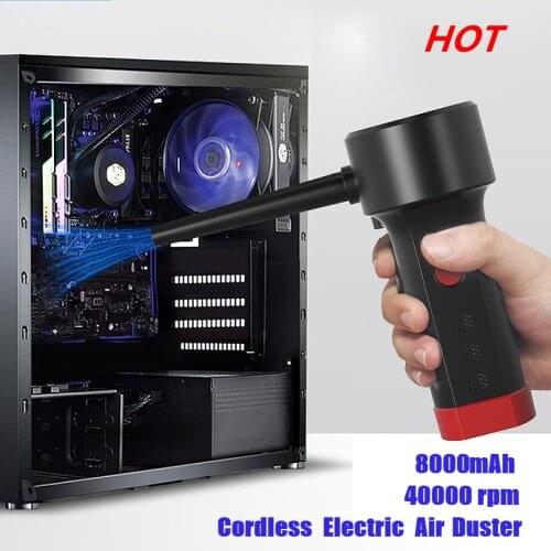 Cordless Handheld Electric Air Duster Wireless rechargeable Vacuum Cleaner Compressed Air Blower for home Car Computer Keyboard